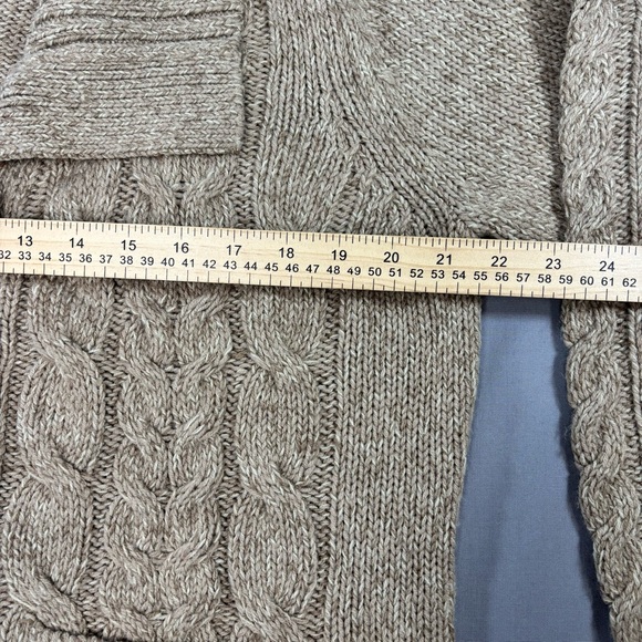 St Johns Bay Sweater Women’s Extra Large Cable Knit Cardigan Shawl Collar XL Y2K - Picture 9 of 10